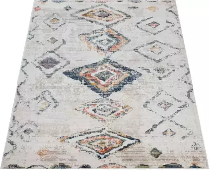 Ковер Paco Home "Kayacik 575", прямоугольный, короткий ворс, ромбовидный узор, идеально подходит для гостиной и спальни 120х170 см, цвет mehrfarbig