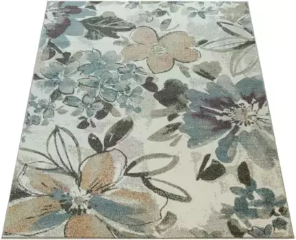 Ковер Paco Home "Kosy 515", прямоугольный, с коротким ворсом, ярким цветочным узором, идеально подходит для гостиной и спальни 70х140 см, цвет mehrfarbig