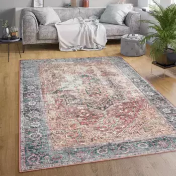 Ковер Paco Home "Lyon 333", прямоугольный, короткий ворс, восточный стиль, винтажный дизайн, можно стирать 120х160 см, цвет mehrfarbig