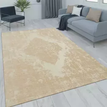 Ковер Paco Home "Mariba 200", прямоугольный, короткий ворс, крапчатый, восточный вид, эффект высокий-низкий, гостиная 160х230 см, цвет Sand