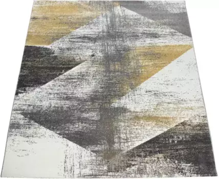 Ковер Paco Home "Mero 102", прямоугольный, короткий ворс, современный дизайн, пастельные тона, эффект поношенности 200х290 см, цвет gelb