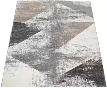 Ковер Paco Home "Mero 102", прямоугольный, короткий ворс, современный дизайн, пастельные тона, эффект поношенности 200х290 см, серый