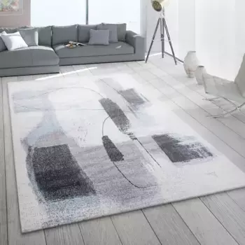 Ковер Paco Home "Mero 105", прямоугольный, короткий ворс, современный дизайн, пятнистый вид подержанного товара 200х290 см, бирюзовый