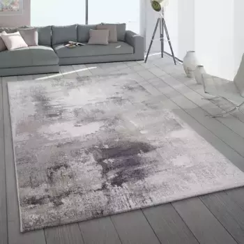 Ковер Paco Home "Mero 106", прямоугольный, короткий ворс, современный дизайн, пятнистый вид подержанного товара 80х150 см, бежевый