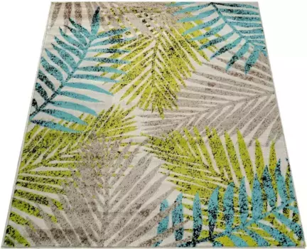 Ковер Paco Home "Metro 162", прямоугольный, с коротким ворсом, с мотивом листьев, идеально подходит для гостиной и спальни 160х220 см, коричневый