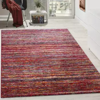 Ковер Paco Home "Passion 221", прямоугольный, короткий ворс, современный полосатый дизайн, идеально подходит для гостиной и спальни 80х150 см, цвет mehrfarbig