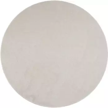 Ковер Paco Home "Porto 890", круглый, с коротким ворсом, однотонный, идеально подходит для гостиной и спальни 160 см, цвет cream