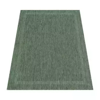 Ковер Paco Home "Roma 272", прямоугольный, плоского плетения, крапчатый, с тонкой каймой, подходит для использования внутри и снаружи помещений 240х340 см, зеленый