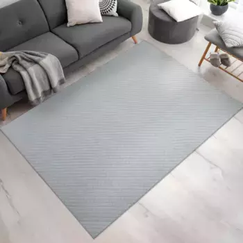 Ковер Paco Home "Rotterdam 591", прямоугольный, короткий ворс, однотонный, ромбовидный узор, 3D-эффект, мягкий и приятный 200х280 см, серый