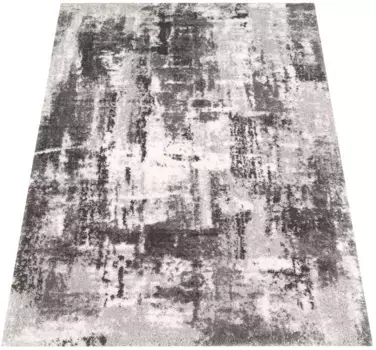 Ковер Paco Home с высоким ворсом "Padua 623", прямоугольный, короткий ворс, современный дизайн, очень мягкий ворс 120х160 см, серый