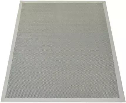 Ковер Paco Home "Sisala 270", прямоугольный, плоского переплетения, тканый, имитация сизаля, бордюр, подходит для использования внутри и снаружи помещений 140х200 см, зеленый