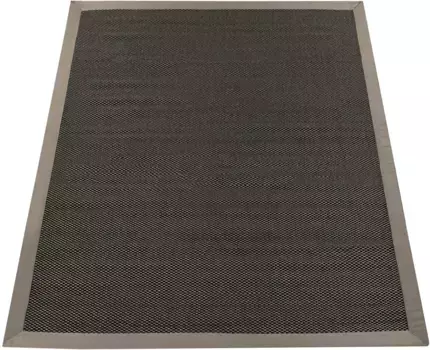 Ковер Paco Home "Sisala 270", прямоугольный, плоского переплетения, тканый, имитация сизаля, бордюр, подходит для использования внутри и снаружи помещений 120х170 см, цвет anthrazit