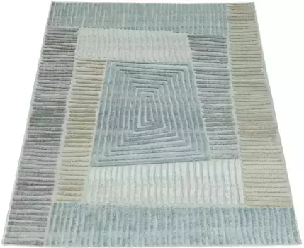 Ковер Paco Home "Stilo 850", прямоугольный, подходит для внутреннего и наружного использования, гостиная 120х170 см, бежевый