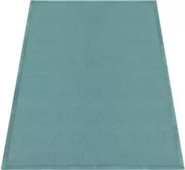 Ковер Paco Home "Tatami 475", прямоугольный, короткий ворс, однотонный, с пеной с эффектом памяти, можно стирать 160х220 см, синий
