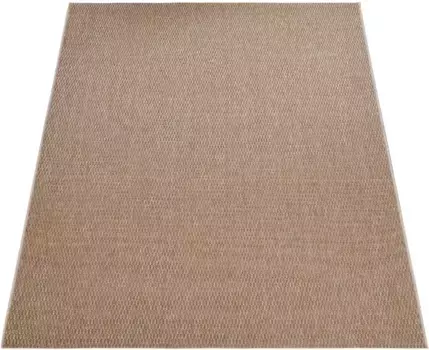 Ковер Paco Home "Waregem 624", прямоугольный, плоского плетения, однотонный, подходит для использования внутри и снаружи помещения, гостиная 160х230 см, бежевый