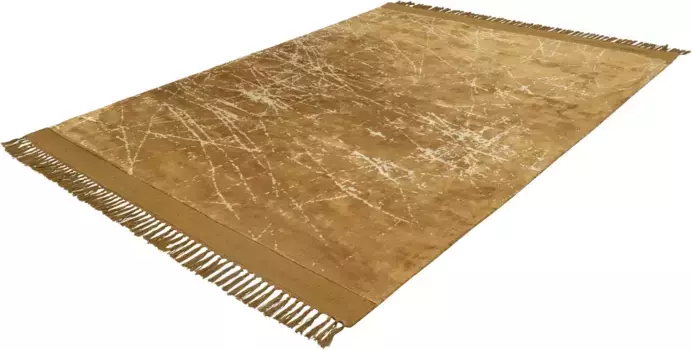 Ковер Padiro "Dolce Vita 225", прямоугольный, современный принт, уникальный, модная стирка 120х170 см, цвет Gold