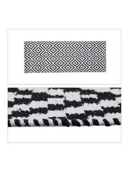 Ковер relaxdays, черный/белый