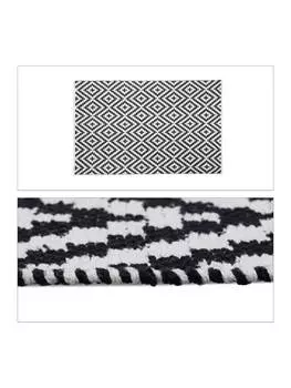 Ковер relaxdays, черный/белый