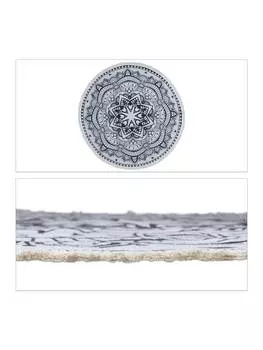 Ковер relaxdays, цвет creme/schwarz