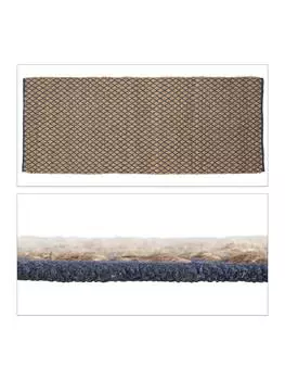 Ковер relaxdays, цвет natur/blau