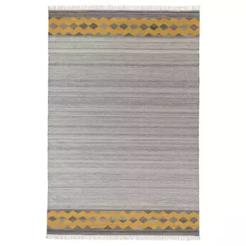 Ковер ручной работы, серый/желтый, 200x300 см, RYSSGRAS IKEA