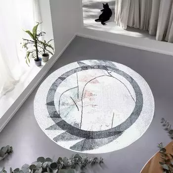 Ковер с коротким ворсом - Nia, размеры: круглый 120 см pay