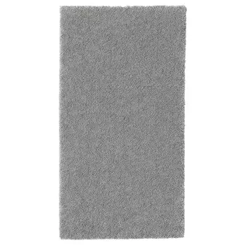 Ковер с коротким ворсом, средне-серый, 80х150 см, STOENSE IKEA