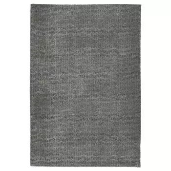Ковер с коротким ворсом, светло-серый, 60х90 см, LANGSTED IKEA