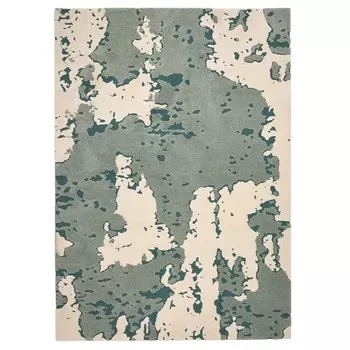 Ковер с коротким ворсом, зеленый/белый, 160x230 см, RINGKLOCKA IKEA