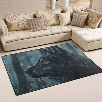 Ковер с принтом Yggo, черный