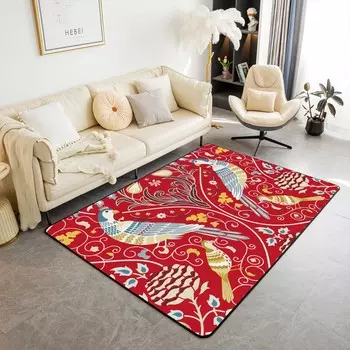 Ковер с принтом Yst, красный