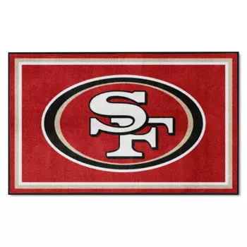 Ковер San Francisco 49ers 4x6 футов, разноцветный