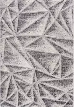 Ковер Sanat "Evra 7004", прямоугольный, гостиная, короткий ворс, современный 200х280 см, серый