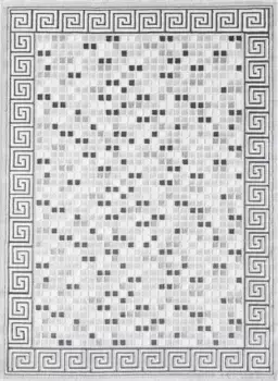 Ковер Sanat "Гармония 3207", прямоугольный, гостиная, короткий ворс, современный, спальня 80х150 см, светло-серый