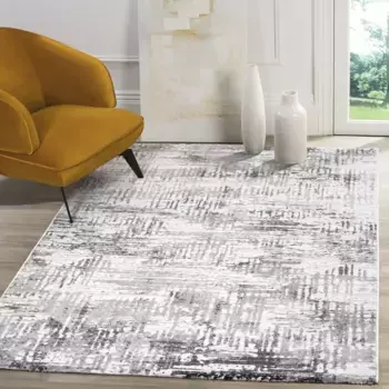 Ковер Санат "Гармония 3216", прямоугольный, мягкий современный ковер с коротким ворсом, гостиная Sanat 200х280 см, светло-серый