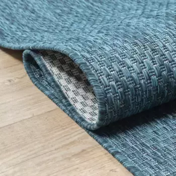 Ковер Sanat "Мелисса 8000", прямоугольный, короткий ворс, подходит для внутреннего и наружного использования, гостиная 240х330 см, синий