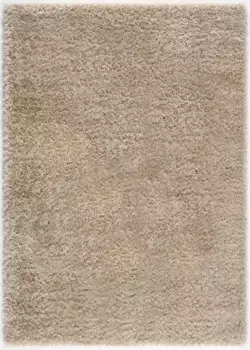Ковер Санат с высоким ворсом "Порто", прямоугольный, гостиная, длинный ворс, мохнатый ковер Sanat 140х200 см, бежевый