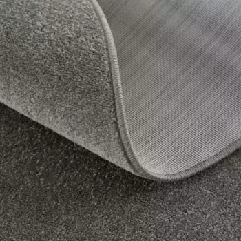 Ковер Sanat "Uni", круглый, прочный ковер с коротким ворсом, большой выбор цветов 80 см, серый