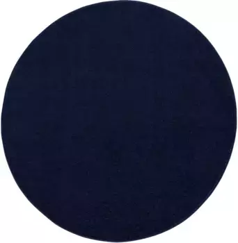 Ковер Sanat "Uni", круглый, прочный ковер с коротким ворсом, большой выбор цветов 80 см, цвет navy