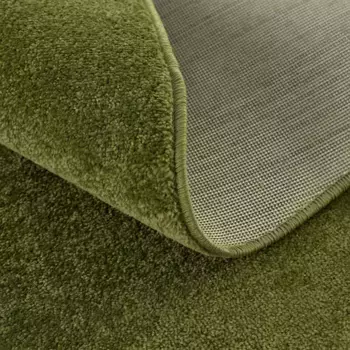 Ковер Sanat "Uni", круглый, прочный ковер с коротким ворсом, большой выбор цветов 200 см, зеленый
