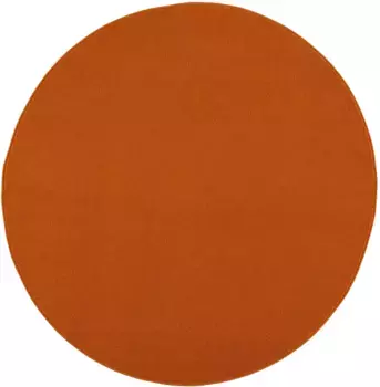 Ковер Sanat "Uni", круглый, прочный ковер с коротким ворсом, большой выбор цветов 80 см, цвет orange