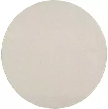 Ковер Sanat "Uni", круглый, прочный ковер с коротким ворсом, большой выбор цветов 80 см, цвет creme