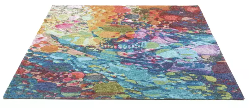 Ковер Sansibar "Keitum 006", прямоугольный, плоского переплетения, современный дизайн, мотив черепа и скрещенных сабель 60х90 см, цвет multi