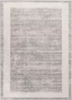 Ковер Sehrazat "Caimas 8340", прямоугольный, моющийся, с каймой, однотонный, нескользящий, с коротким ворсом, прост в уходе 180х280 см, серый