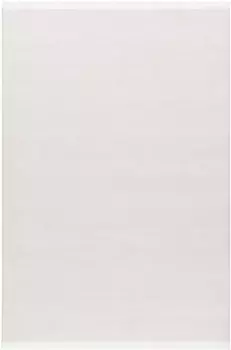 Ковер Сехразат "Диамант 7850", прямоугольный, однотонный, короткий ворс, с мягкой блестящей пряжей, с бахромой, гостиная Sehrazat 160х230 см, цвет creme