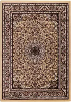 Ковер Сехразат "Excellent 802", прямоугольный, короткий ворс в восточном стиле, гостиная Sehrazat 200х290 см, бежевый