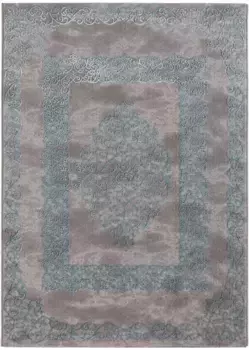 Ковер Сехразат "Лара 704", прямоугольный, высокая-низкая структура, гостиная Sehrazat 120х170 см, синий