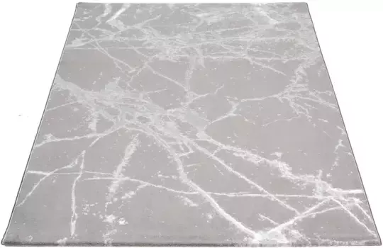 Ковер Sehrazat "Lara 805", прямоугольный, высокая-низкая структура, с блеском, ретро-стиль, гостиная 80х150 см, темно-серый