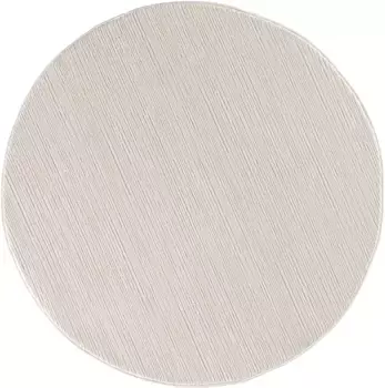 Ковер Сехразат "Лима", круглый ковер с коротким ворсом, с легким блеском, высококачественная обработка Sehrazat 160 см, цвет creme