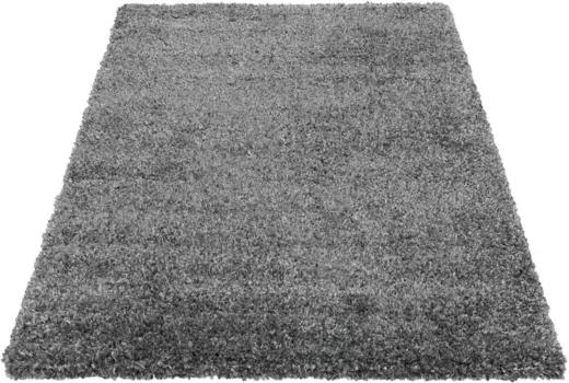 Ковер Сехразат лохматый "Этно1800", прямоугольный, в крапинку, длинный ворс, гостиная Sehrazat 120х170 см, цвет anthrazit